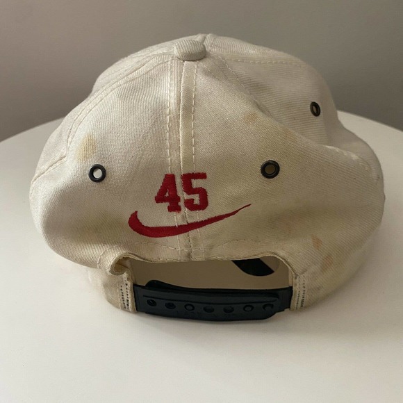 Vtg 90's Jordan Nike Snap Back Hat #45 Rare Last Dance Air Jordan Return - Picture 4 of 7